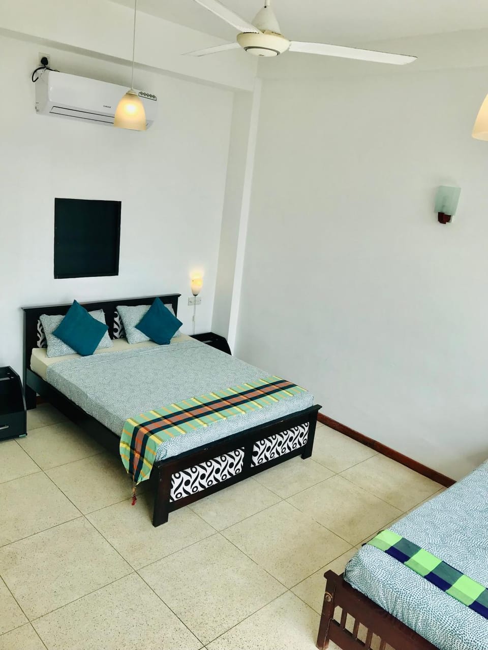Bed, Photo of the whole room, Bedroom, air conditioner