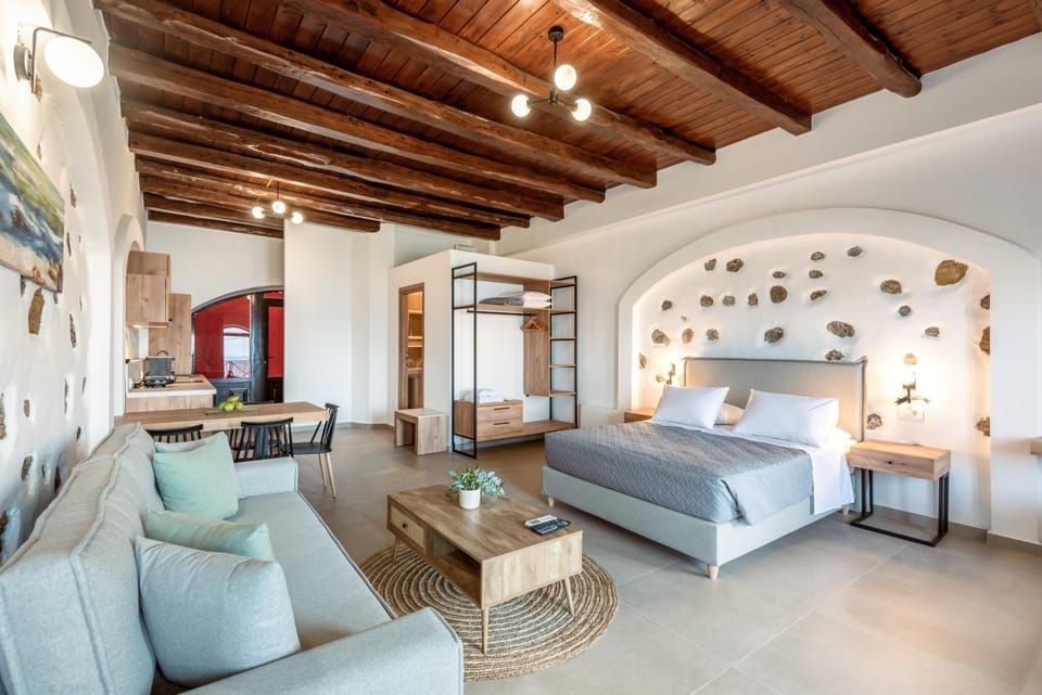 Bed, Living room, Photo of the whole room, Seating area, Bedroom