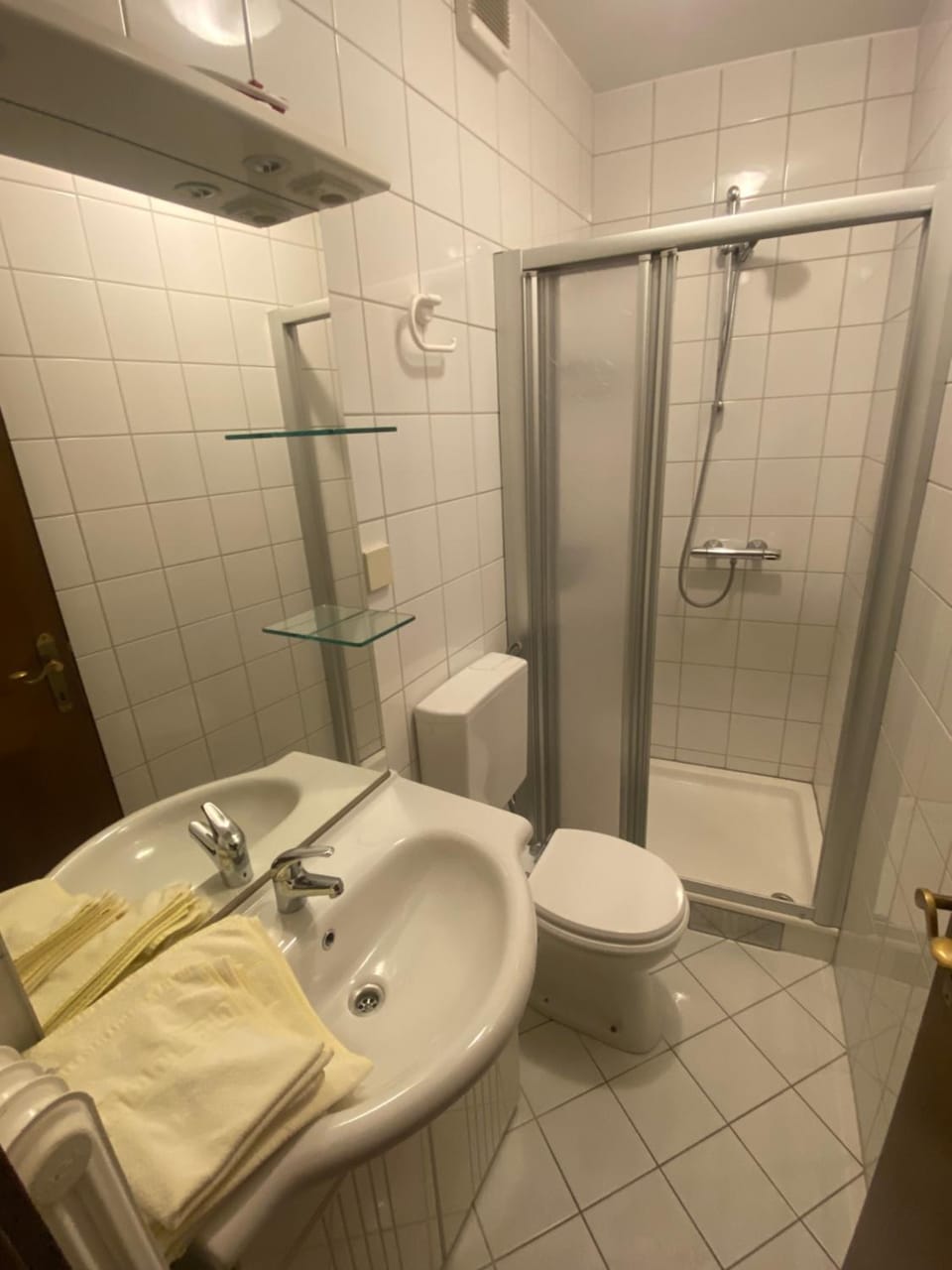 Shower, Toilet, Bathroom, towels