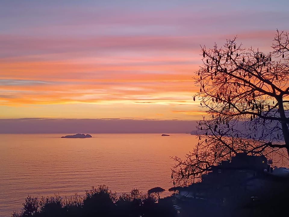 Natural landscape, Sea view, Sunset