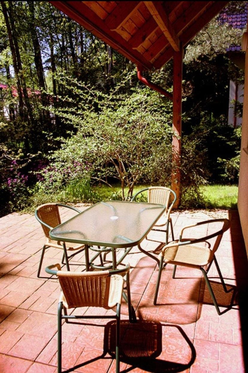 Patio, Day, Balcony/Terrace, Garden view