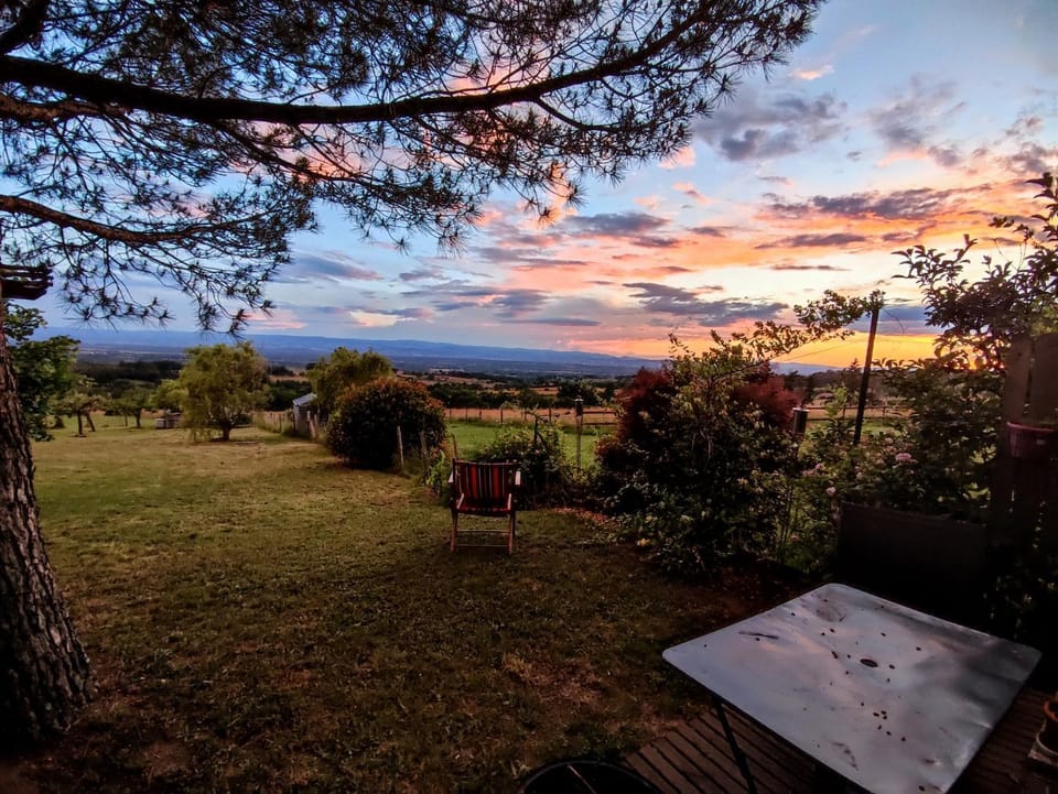 Mountain view, Sunset