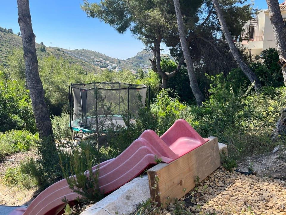 Day, Children play ground, Garden, Garden view, Mountain view