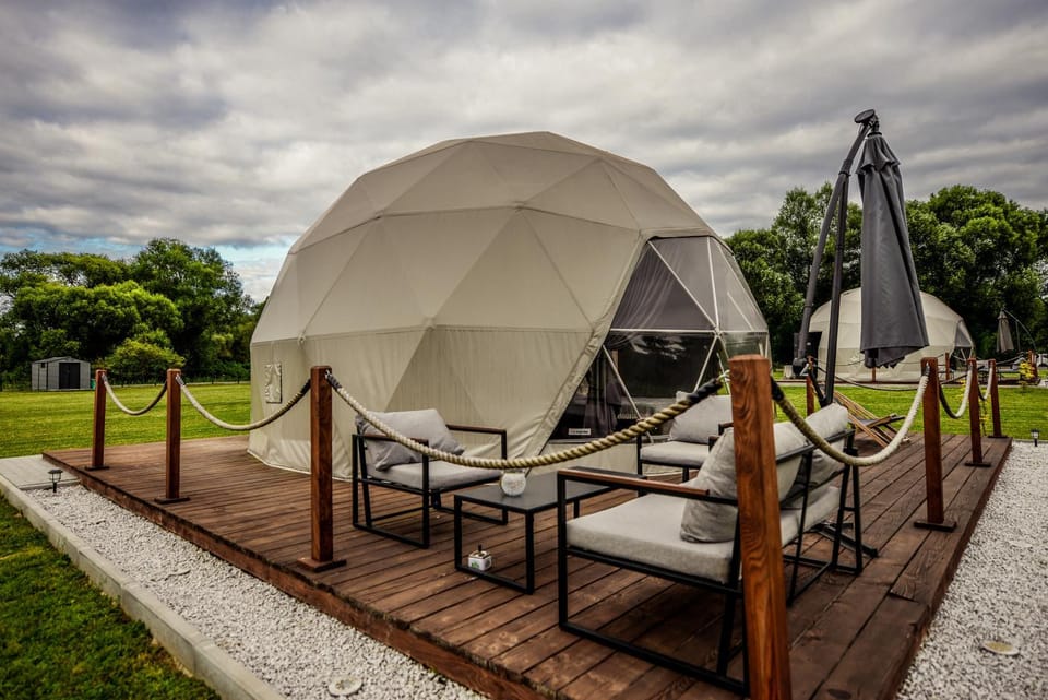 Glamping nad Sanem Luxury tent in Poland