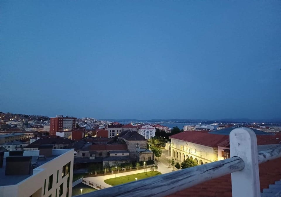 Property building, Night, Natural landscape, City view, Sea view