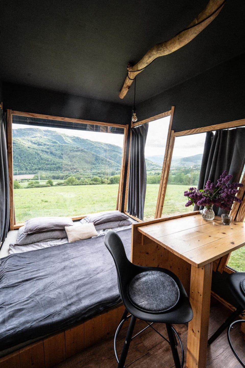 Natural landscape, View (from property/room), Living room, Photo of the whole room, Dining area, Bedroom