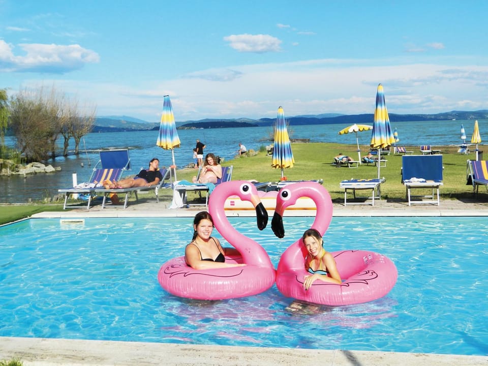 Evening entertainment, Pool view, Swimming pool, group of guests
