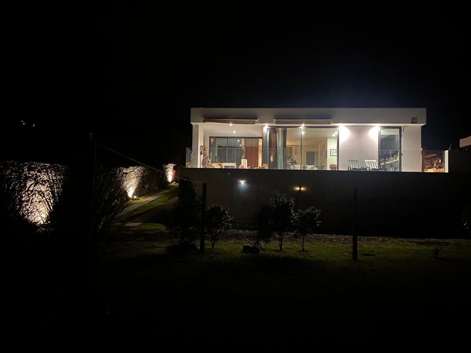 Property building, Night, Garden view