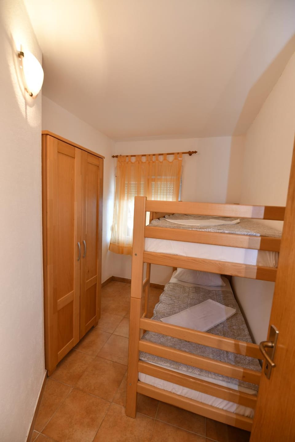 Bed, Photo of the whole room, Bedroom, bunk bed, wardrobe