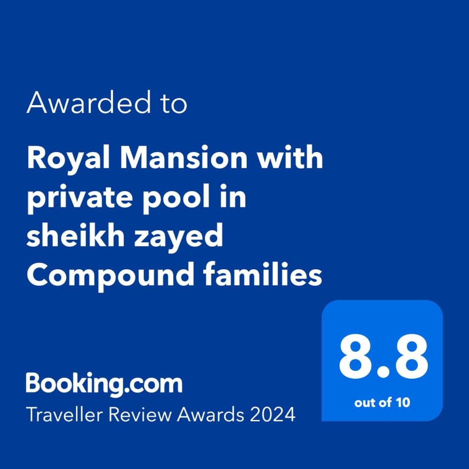 Royal Mansion with private pool in sheikh zayed Compound families Villa in Egypt