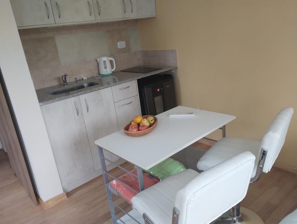 Kitchen or kitchenette, Dining area, stove