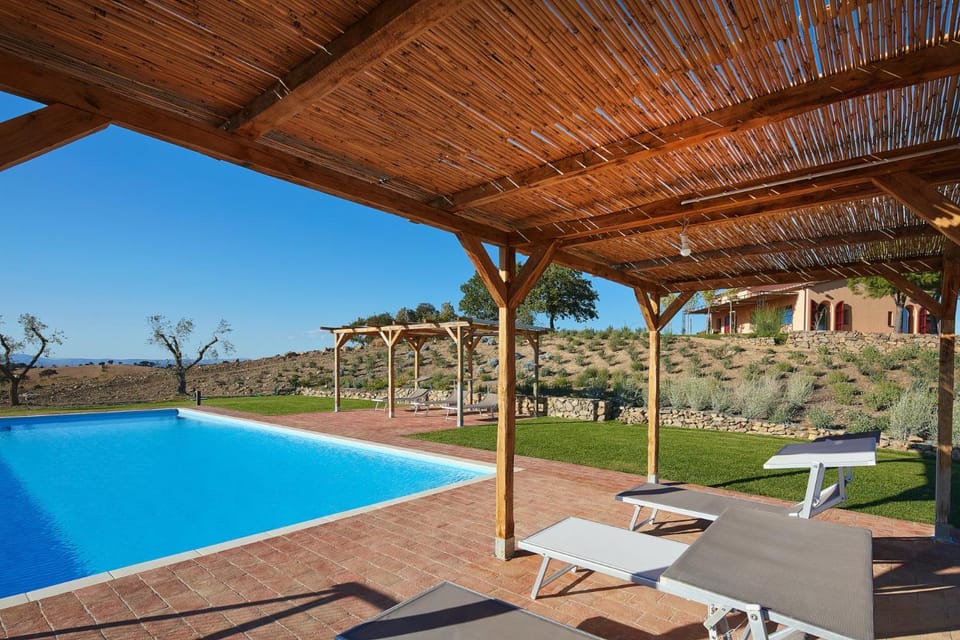 Property building, Pool view, sunbed