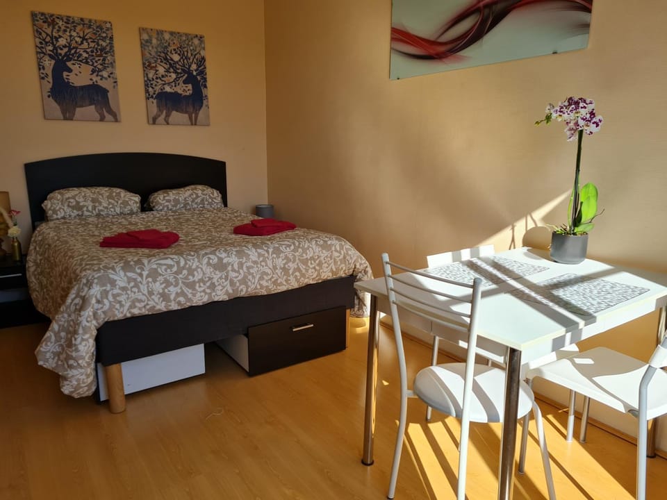 Bed, Dining area