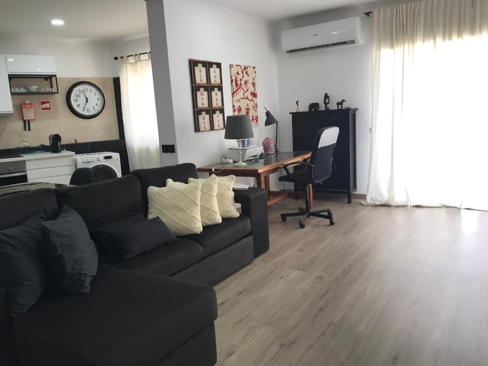 Living room, Seating area, air conditioner