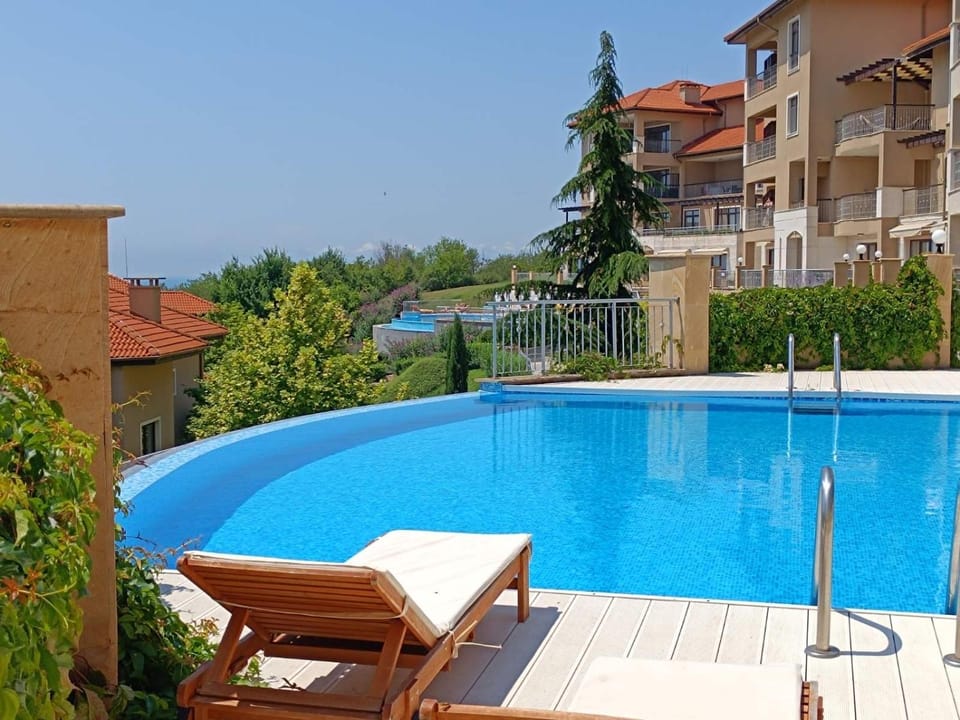 Patio, Day, Pool view, Swimming pool, sunbed