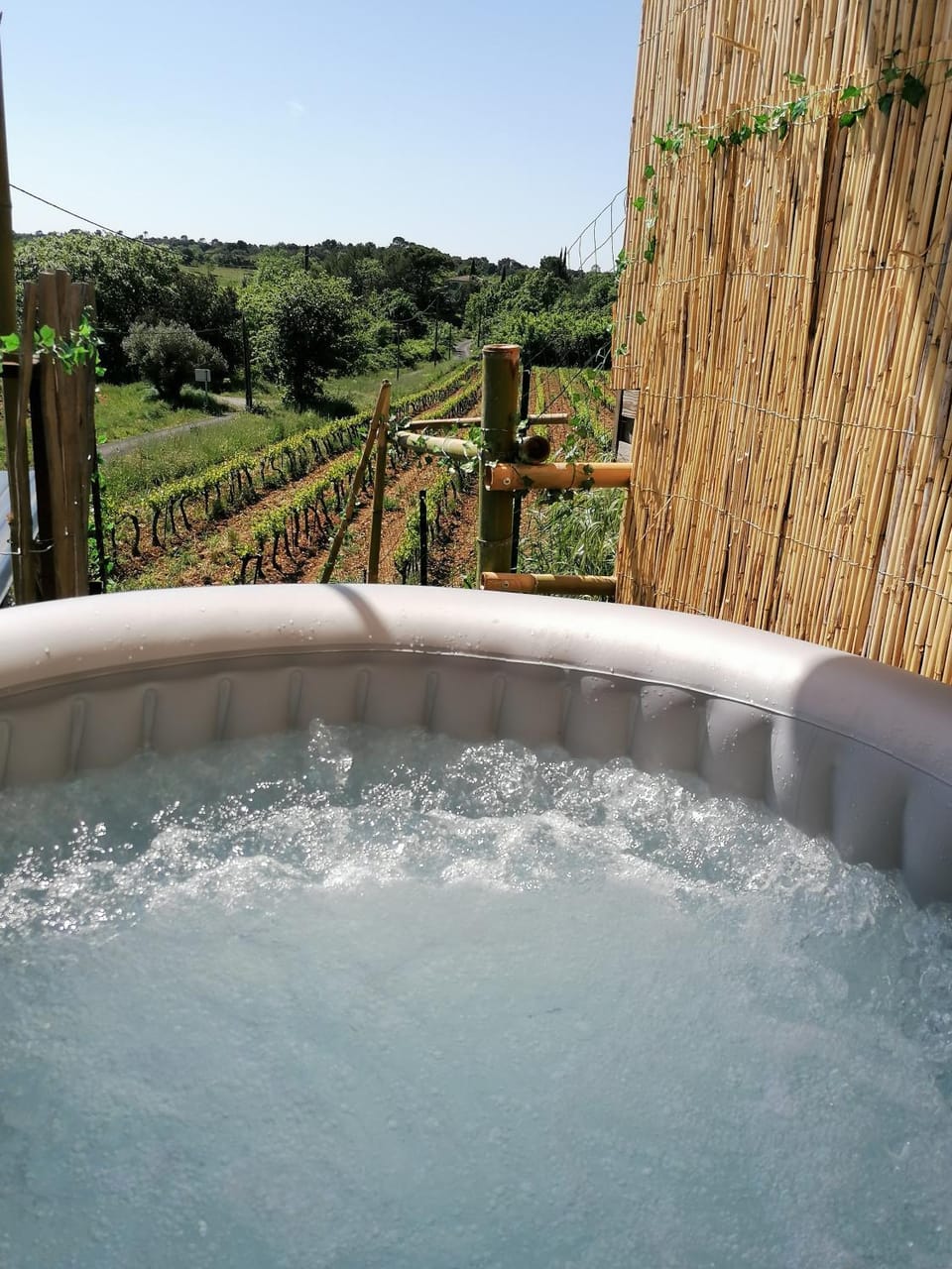Conteneur avec spa privé face aux vignes Apartment in Occitanie