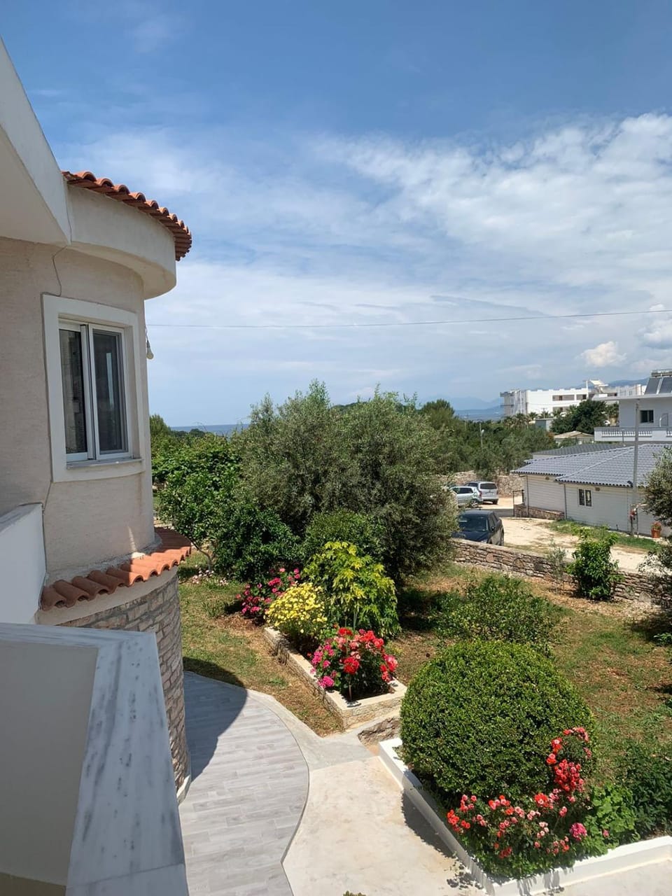 Natural landscape, Garden, Garden view, Sea view