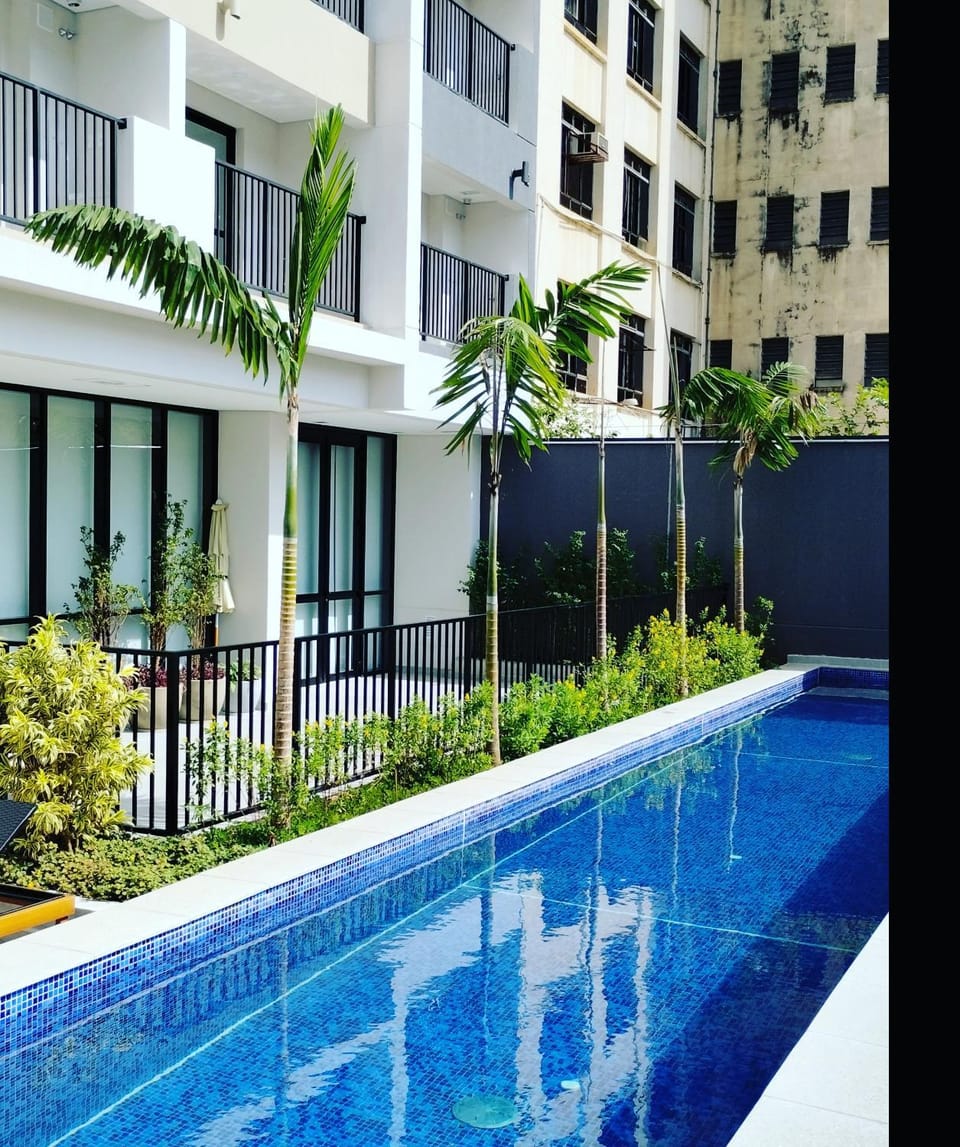 Pool view, Swimming pool, sunbed