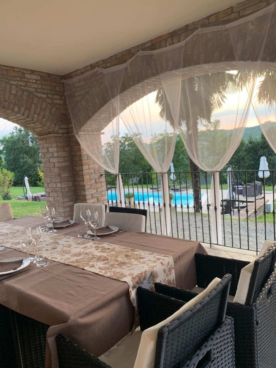 Patio, Balcony/Terrace, Dining area, Pool view