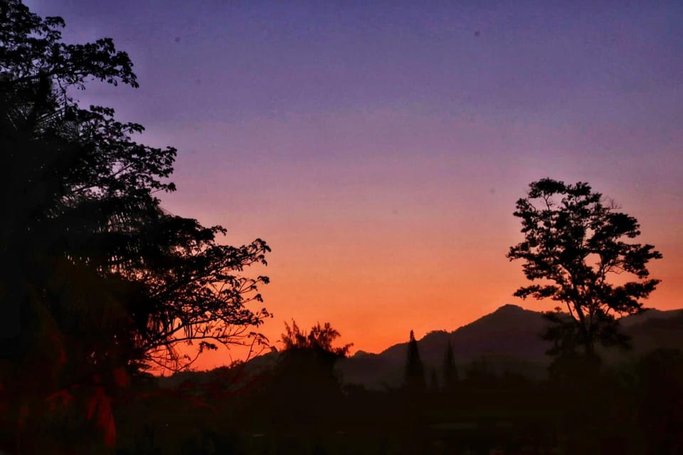 Mountain view, Sunset
