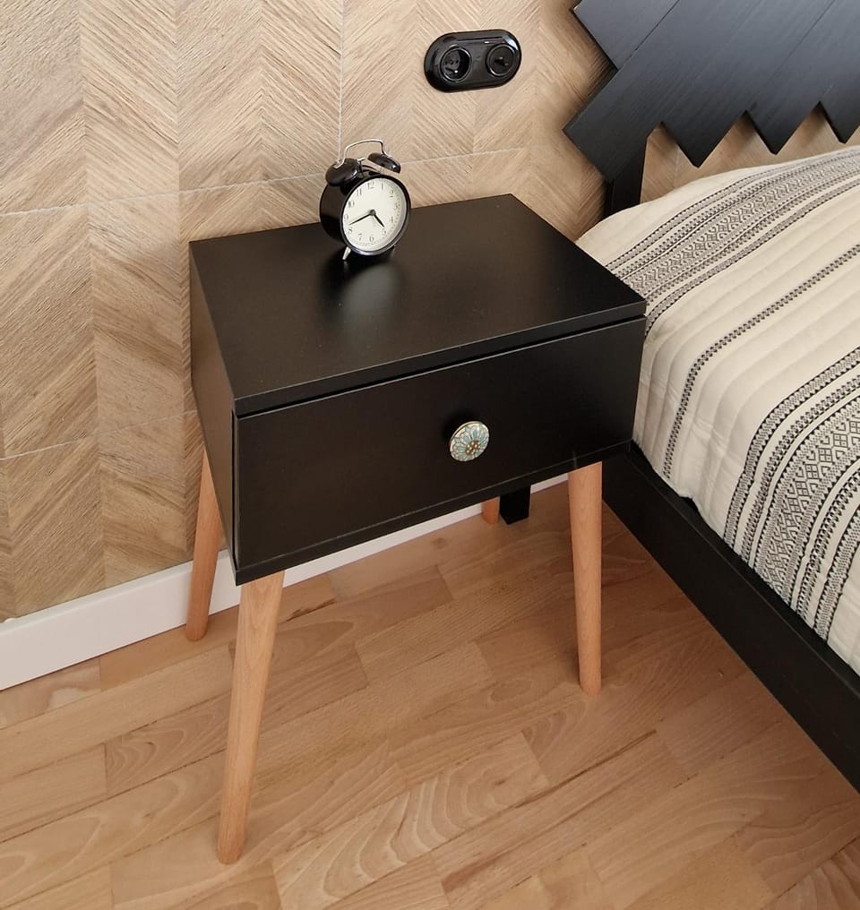 Bed, Photo of the whole room, Bedroom, hair dresser