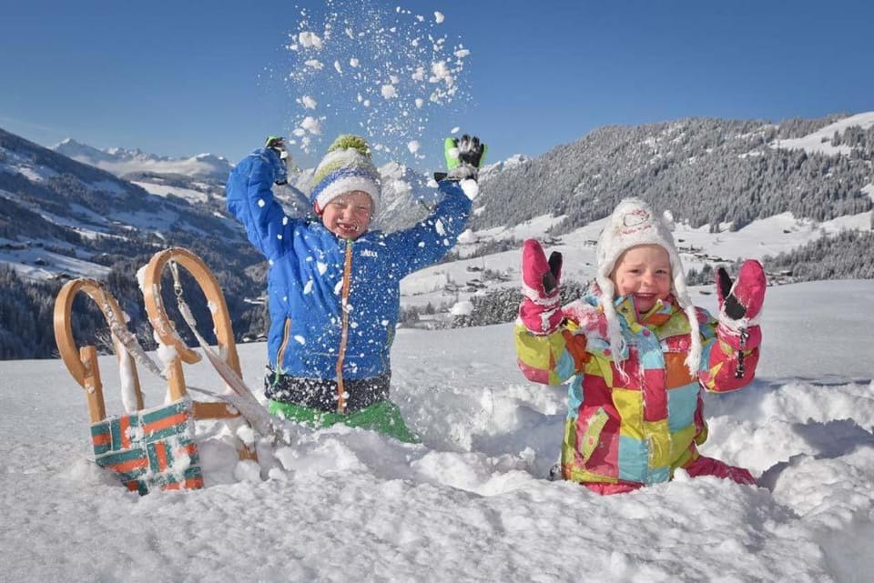 Winter, children