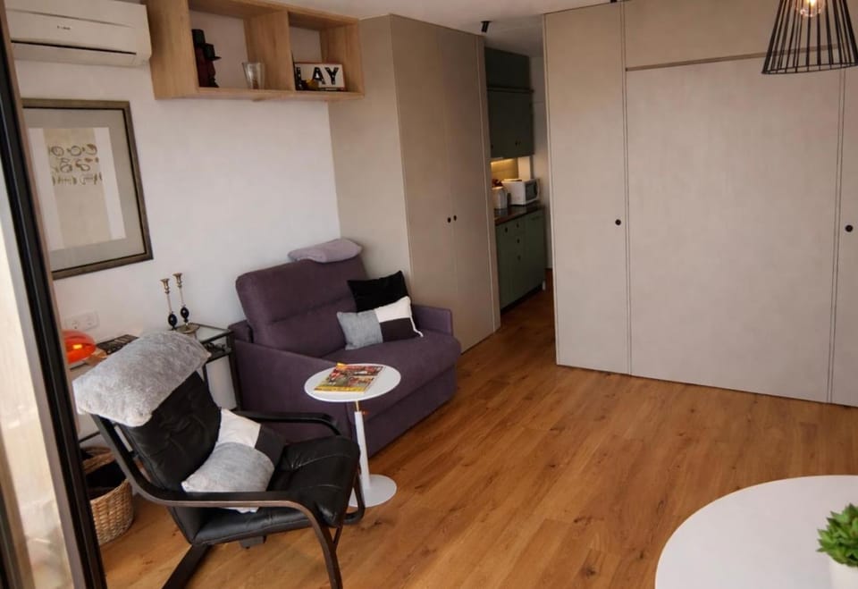Kitchen or kitchenette, Living room, Seating area, wardrobe
