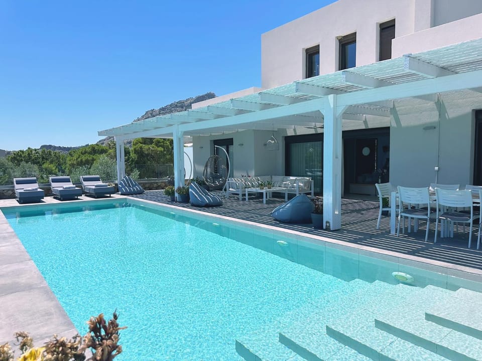 Property building, Living room, Dining area