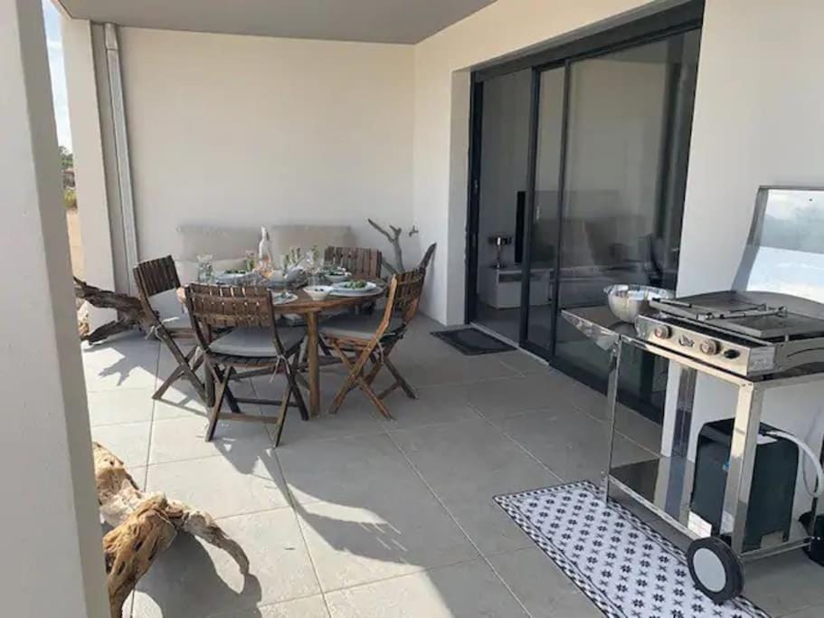 Patio, BBQ facilities, Dining area