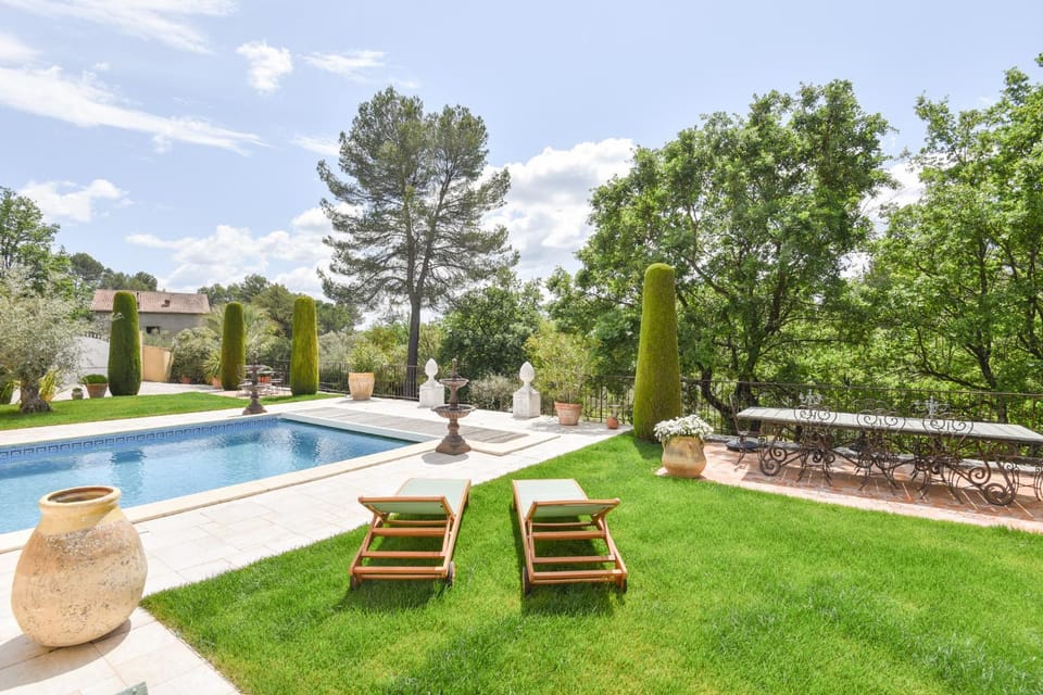 Natural landscape, Balcony/Terrace, Pool view