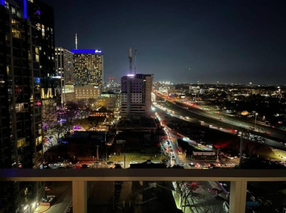 Property building, Night, City view, Street view