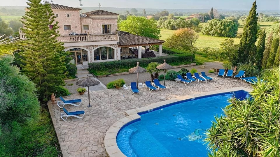 Property building, Living room, Swimming pool