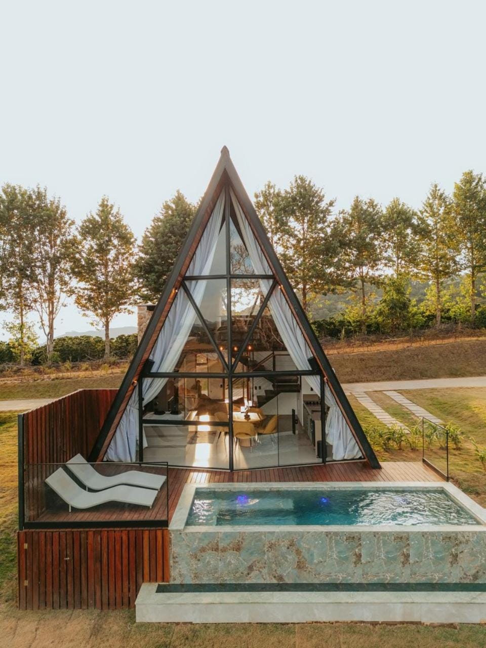 Natural landscape, Garden, Pool view, Swimming pool