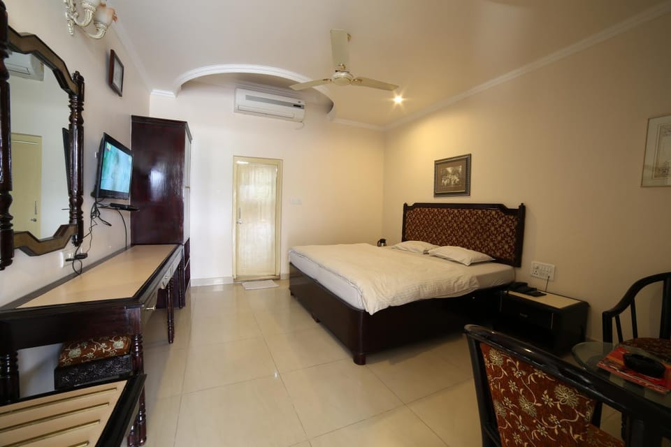 Bed, TV and multimedia, Living room, Photo of the whole room, Seating area, Bedroom, fireplace, air conditioner