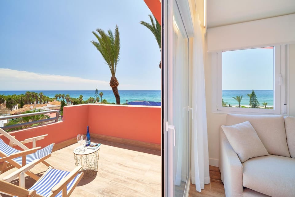 Patio, Natural landscape, View (from property/room), Seating area, Sea view