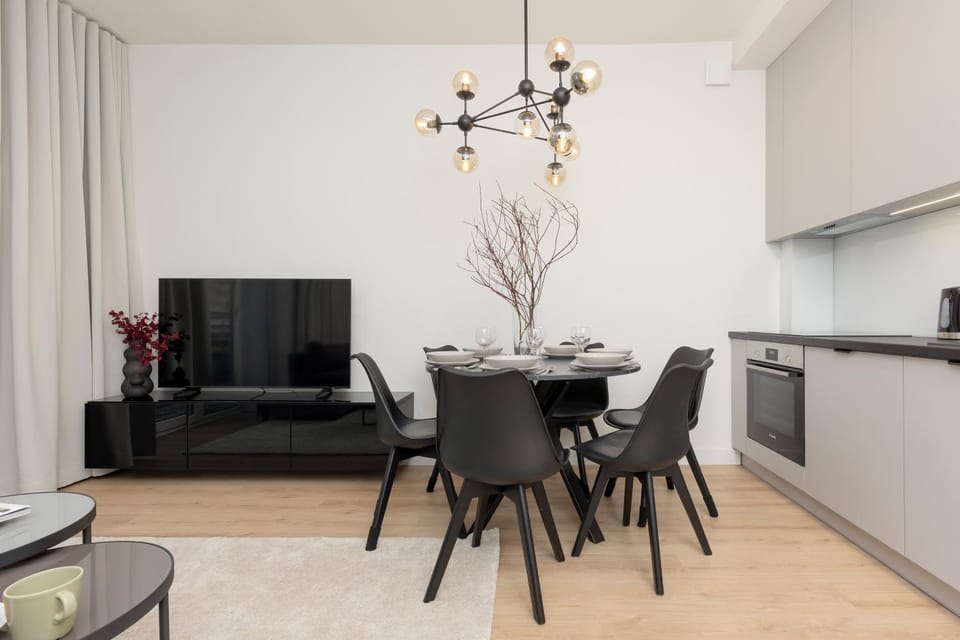 Kitchen or kitchenette, Living room, Dining area