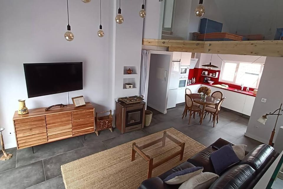 Kitchen or kitchenette, Living room, Dining area