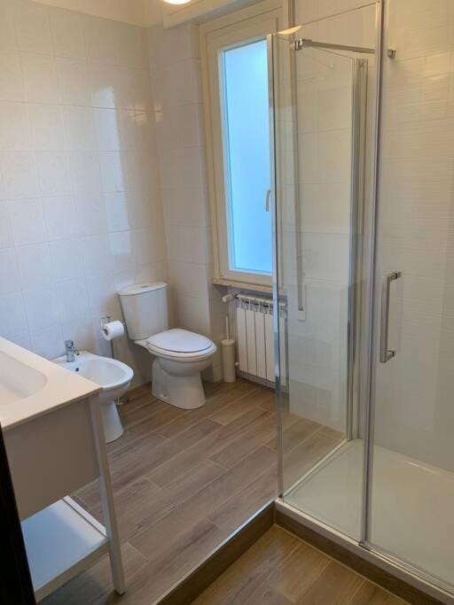 Shower, Toilet, Bathroom, towels