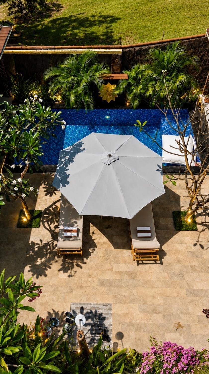 Day, Garden, Garden view, Pool view, Swimming pool, sunbed
