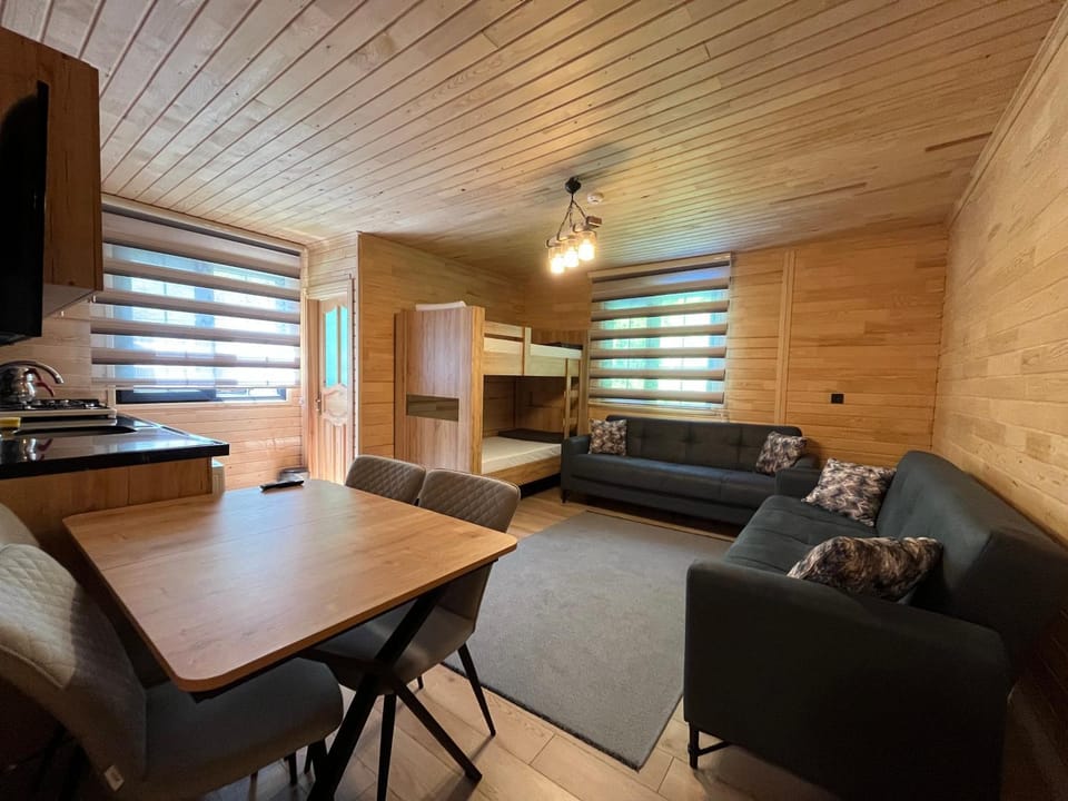 TV and multimedia, Kitchen or kitchenette, Living room, Seating area, Dining area