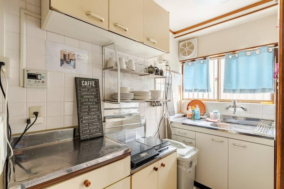 Kitchen or kitchenette, oven, stove