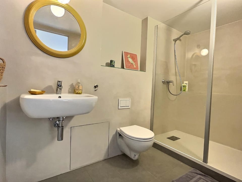 Shower, Toilet, Bathroom, towels