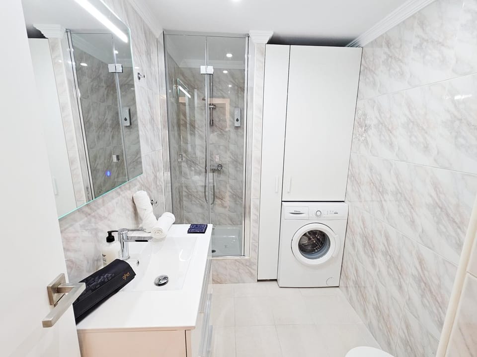 Shower, Toilet, Bathroom, furniture, washing machine