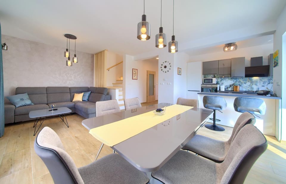 Kitchen or kitchenette, Living room, Seating area, Dining area, minibar, pet friendly, stove