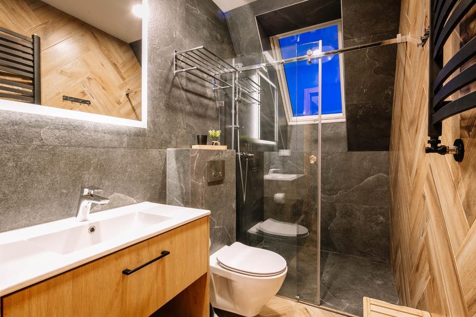 Shower, Toilet, Bathroom, towels