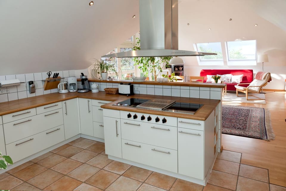 Kitchen or kitchenette, dishwasher, stove