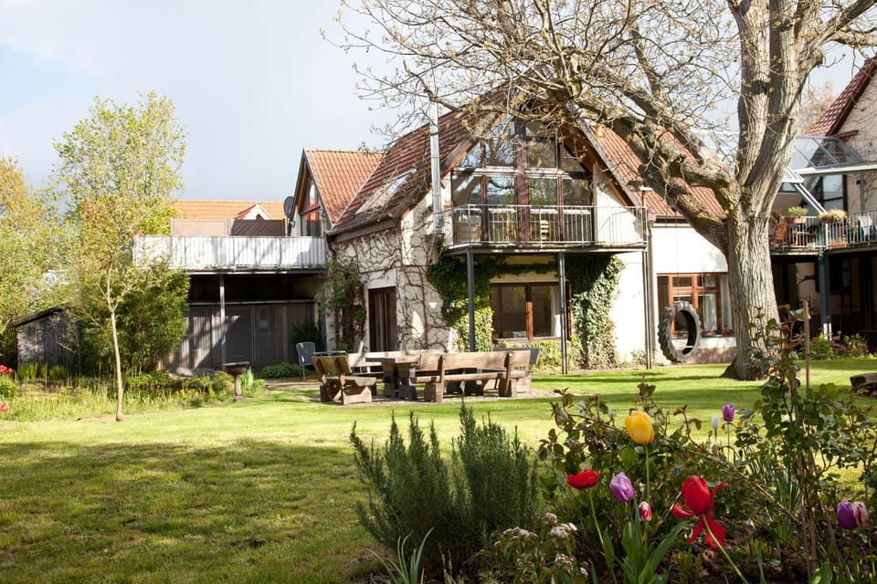 Property building, Patio, Garden, Garden view