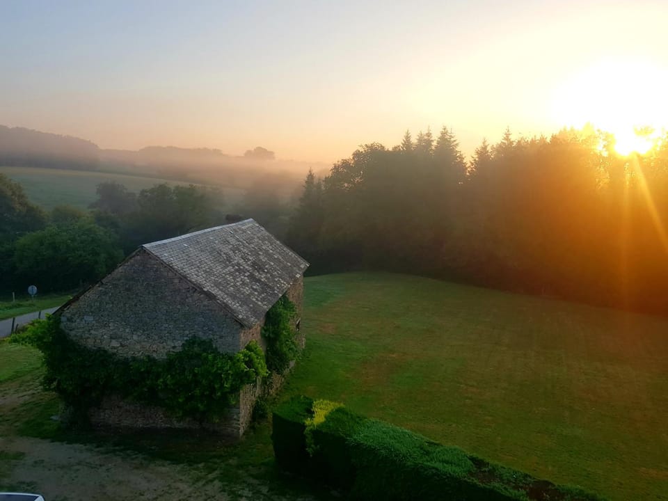 Property building, Garden view, Sunrise