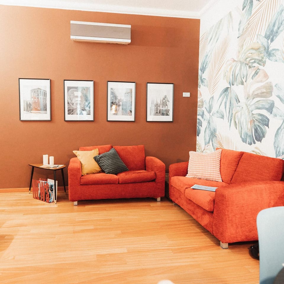 Living room, air conditioner