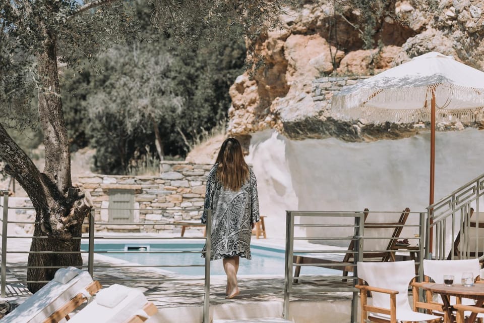 Patio, Day, People, Natural landscape, Guests, Pool view, Swimming pool